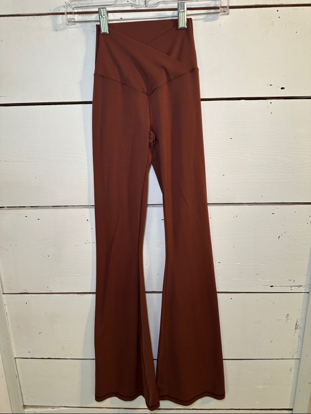 Offline By Aerie Real Me High Waisted Crossover Flare Leggings